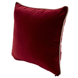 Straight Burgundy Velvet Pillow