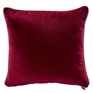 Straight Burgundy Velvet Pillow