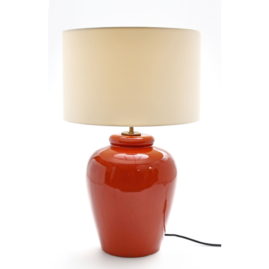 gorgeous-orange-ceramic-lamp