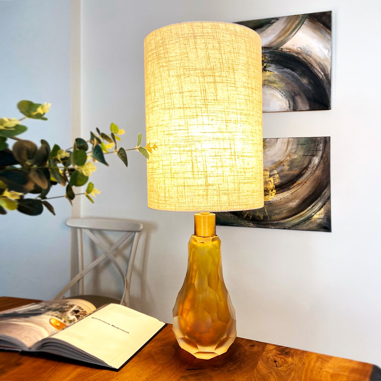 Picture of Harmony Sliced Honey Table Lamp