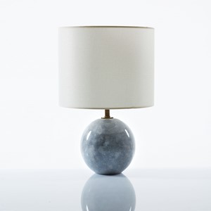 Round Grey Table Lamp (New)