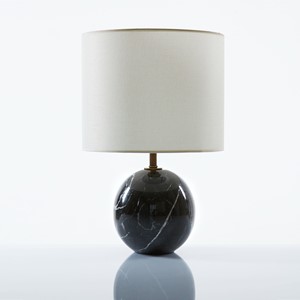 Round Black Table Lamp