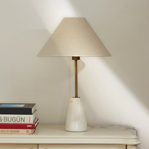 Shorty Cone White Table Lamp