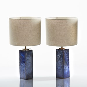 Indigo Ceramic Set (2 Table Lamps)