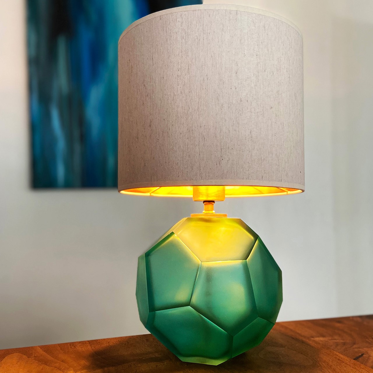 Picture of Emerald 2.0 Mat Green Table Lamp
