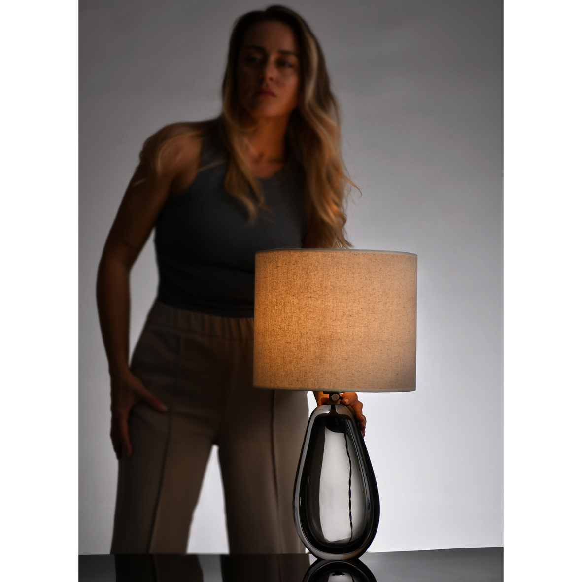 Picture of Harmony Grey Table Lamp