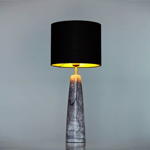 Tall Cone Black&White Table Lamp