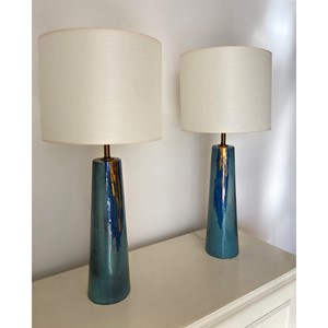 Conic Blue/Gold Set (2 lamps)
