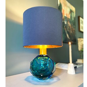 Emerald Blue/Turquoise Table Lamp