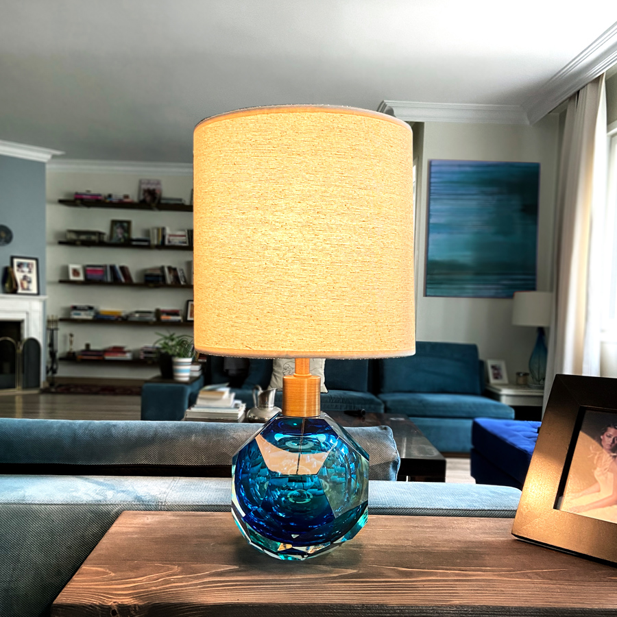 Picture of Emerald Blue/Turquoise Table Lamp